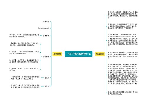 一诺千金的典故是什么