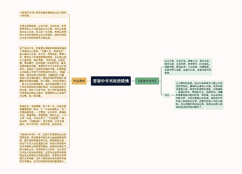 答谢中书书思想感情