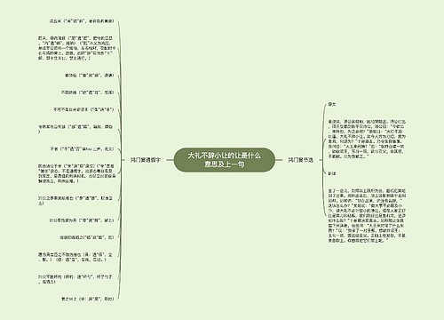 大礼不辞小让的让是什么意思及上一句