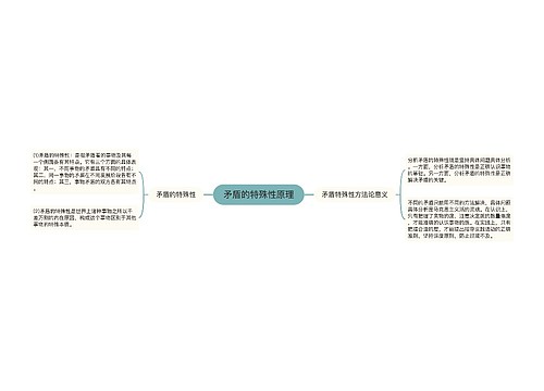 矛盾的特殊性原理