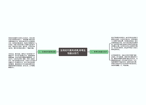 生物如何提高成绩,高考生物提分技巧