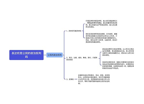 表达权是公民的政治权利吗