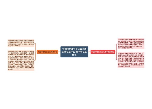 中国特色社会主义最本质的特征是什么 根本特征是什么