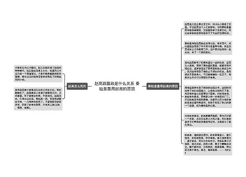 赵高跟嬴政是什么关系 秦始皇重用赵高的原因