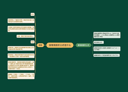 圆锥侧面积公式是什么