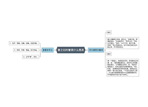 誉之曰的誉是什么意思