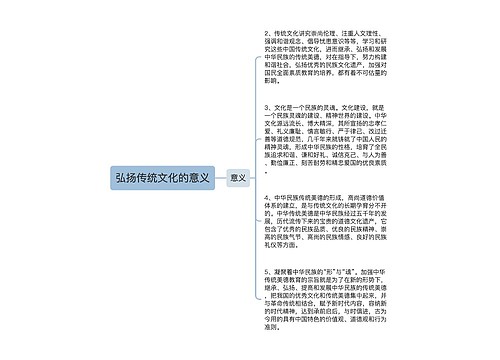 弘扬传统文化的意义