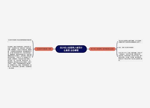 但少闲人如吾两人者耳什么意思 出自哪里