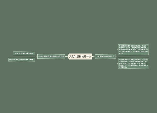 文化发展指的是什么