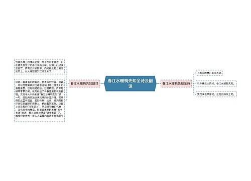 春江水暖鸭先知全诗及翻译