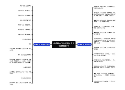 很美很冷门的古诗句 空灵有禅意的诗句