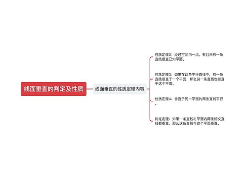 线面垂直的判定及性质