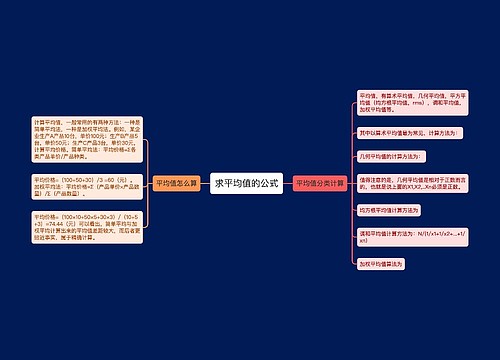 求平均值的公式