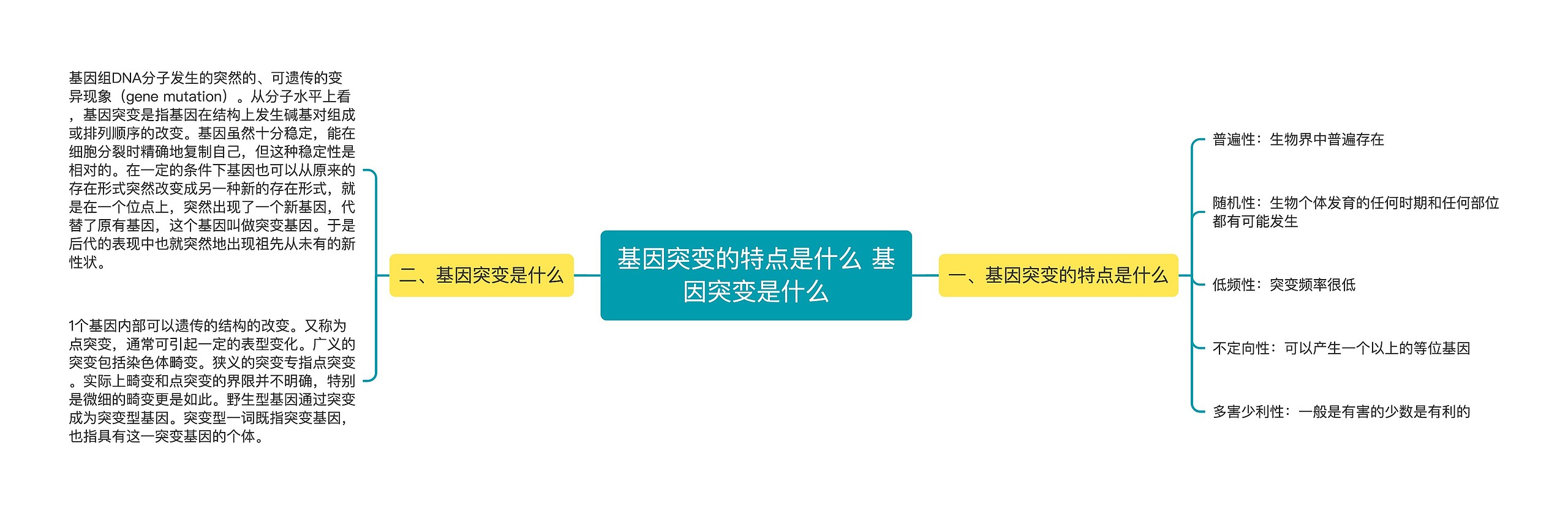 基因突变的特点是什么 基因突变是什么