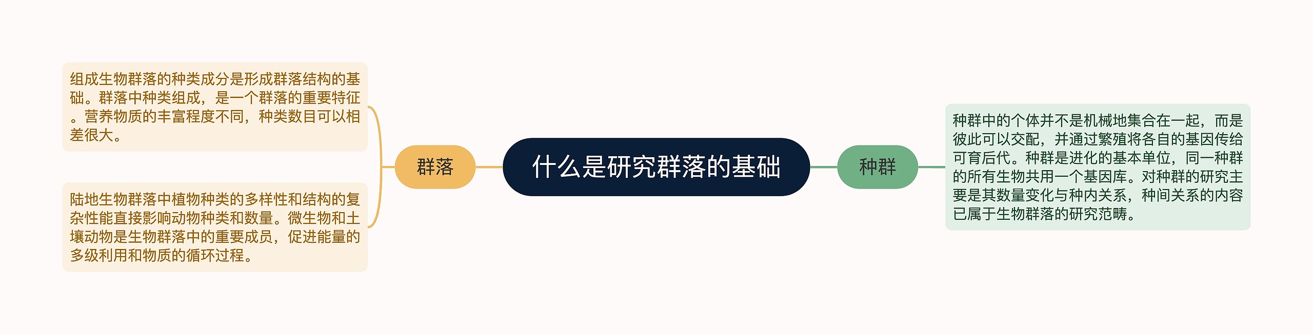 什么是研究群落的基础思维导图