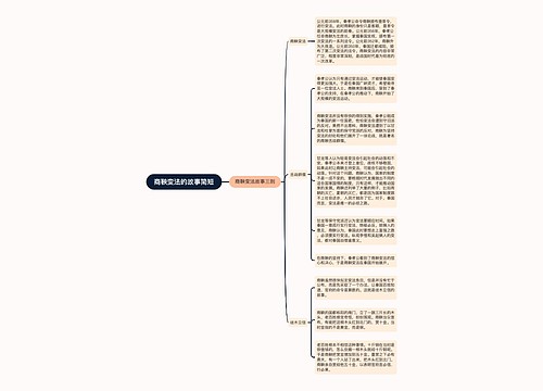 商鞅变法的故事简短