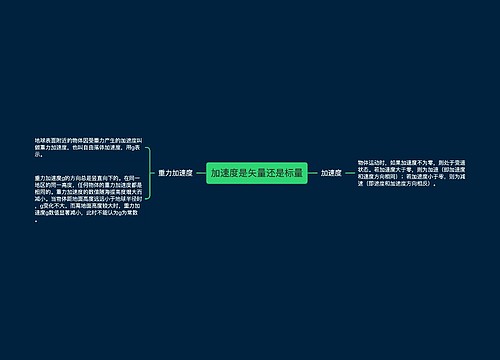 加速度是矢量还是标量