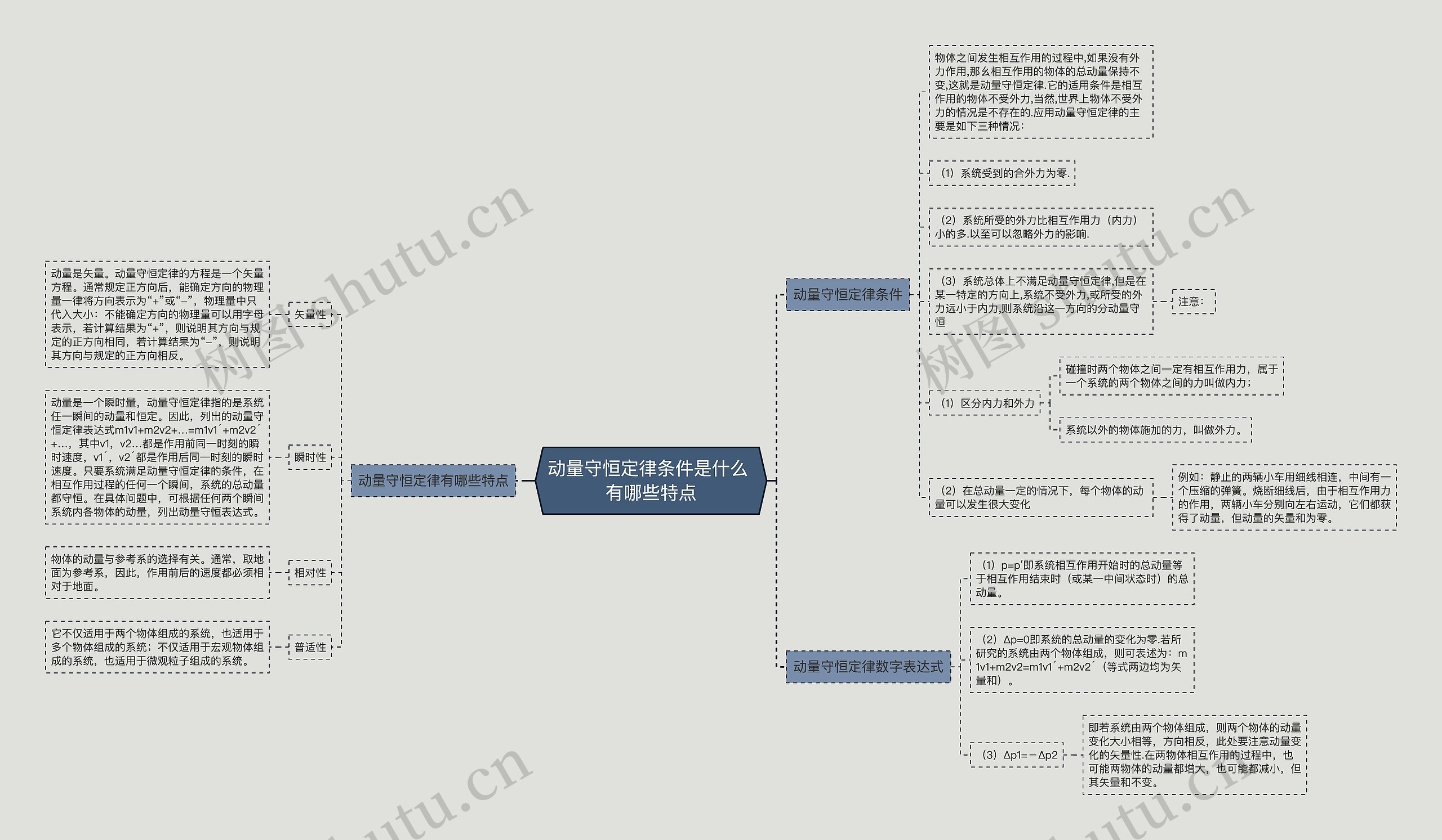 动量守恒定律条件是什么 有哪些特点