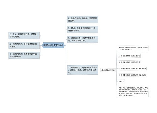 断路的定义和特点