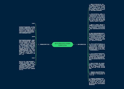 高中化学的记忆法 有效的化学学习方法