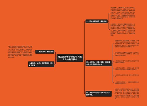 高三元素化合物复习 元素化合物复习要点