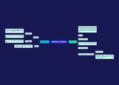机械效率公式及推导式