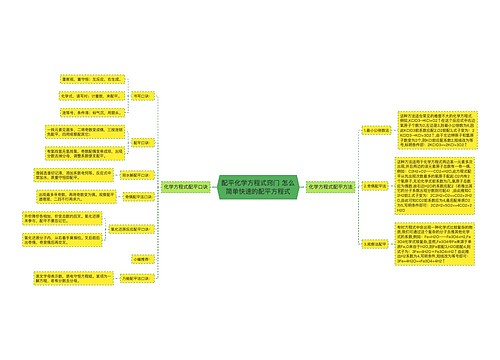 配平化学方程式窍门 怎么简单快速的配平方程式