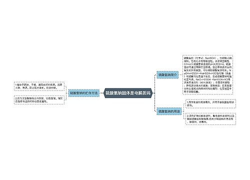 硫酸氢钠固体是电解质吗