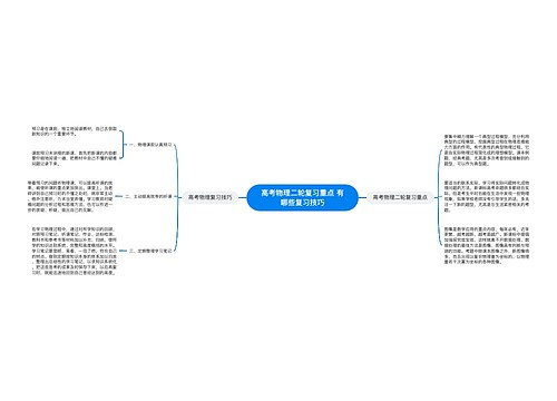 高考物理二轮复习重点 有哪些复习技巧