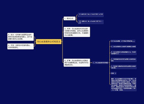 向心加速度的公式和定义