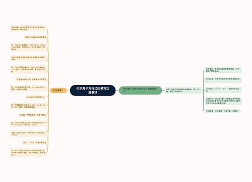 化学离子方程式的书写注意事项