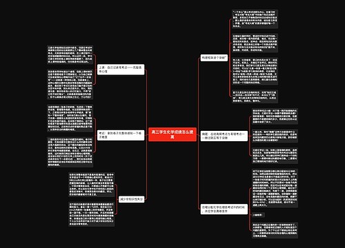 高三学生化学成绩怎么提高