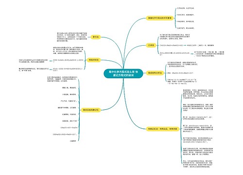 高中化学方程式怎么背 快速记方程式的秘诀