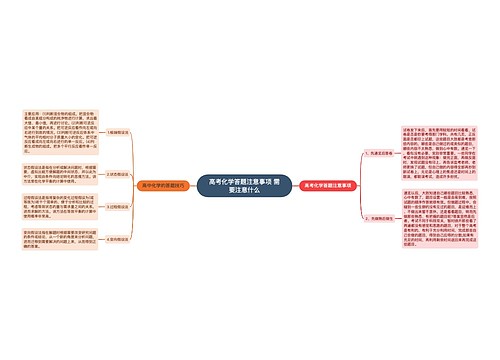 高考化学答题注意事项 需要注意什么