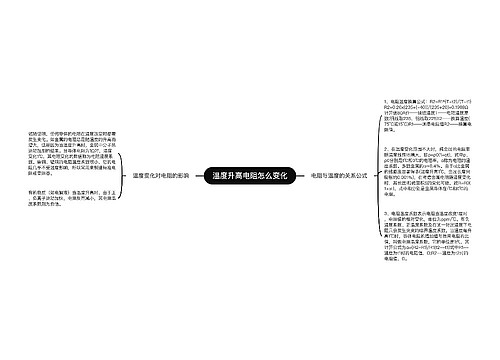 温度升高电阻怎么变化