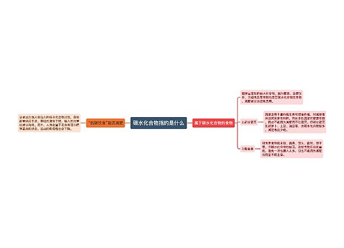 碳水化合物指的是什么