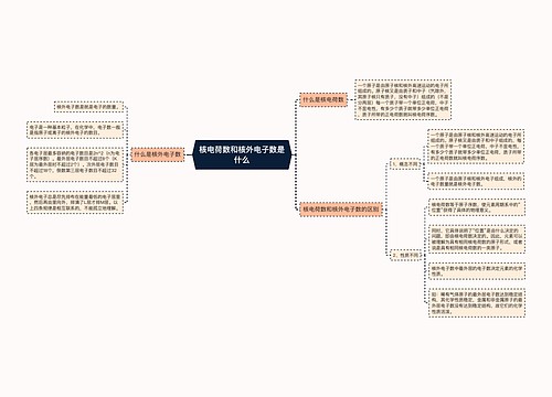 核电荷数和核外电子数是什么