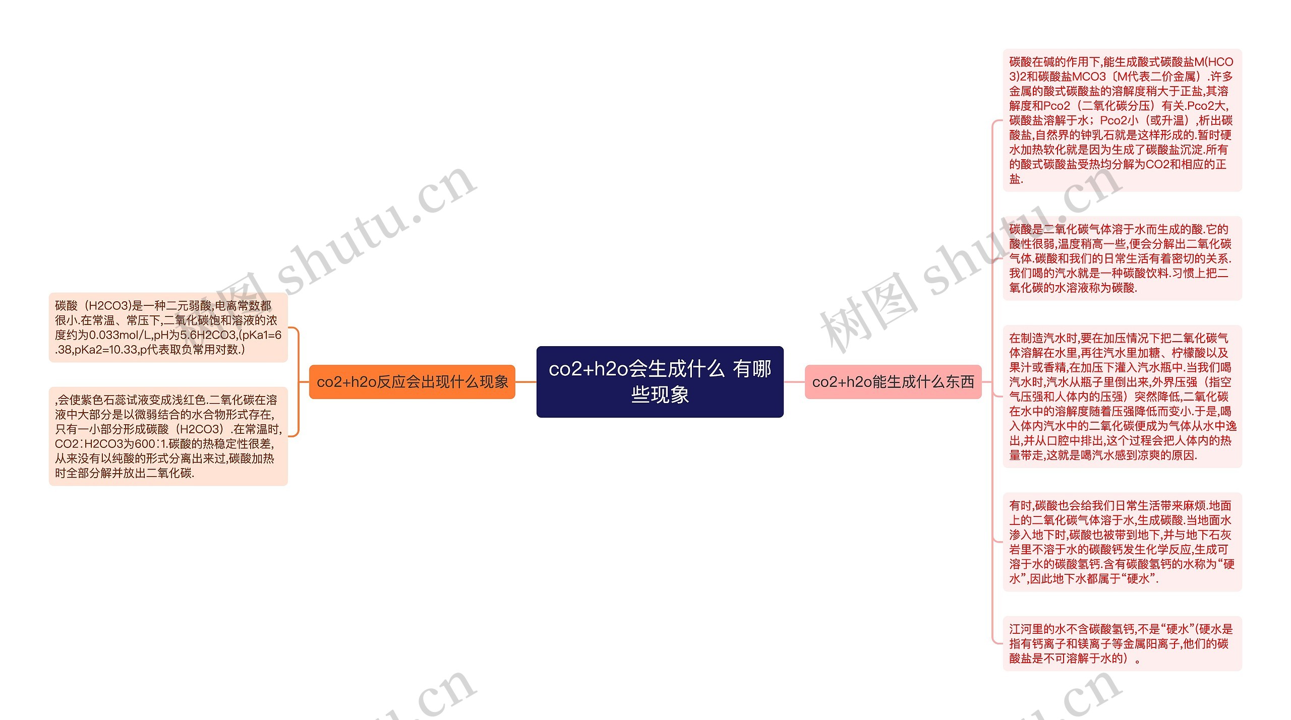 co2+h2o会生成什么 有哪些现象