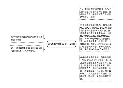 次磷酸为什么是一元酸