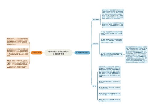 化学方程式配平口诀是什么 方法有哪些