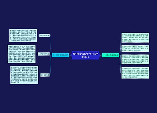 高中化学怎么学 学习化学的技巧