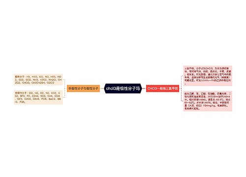 chcl3是极性分子吗