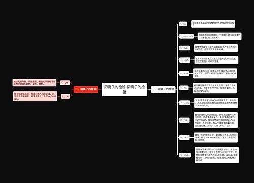 阳离子的检验 阴离子的检验