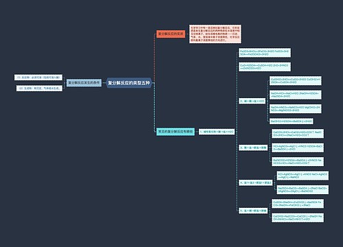 复分解反应的类型五种