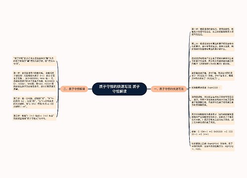 质子守恒的快速写法 质子守恒解读