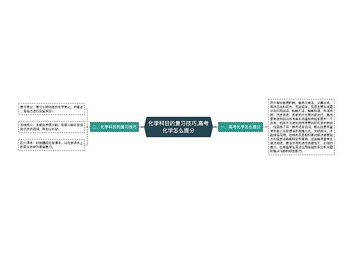 化学科目的复习技巧,高考化学怎么提分