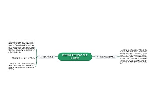 被还原发生还原反应 还原反应概念