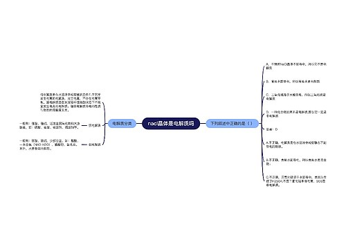 nacl晶体是电解质吗