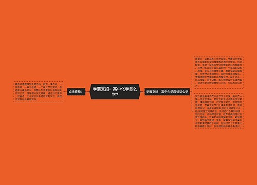 学霸支招：高中化学怎么学?