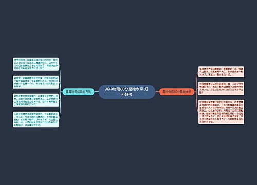 高中物理80分是啥水平 好不好考